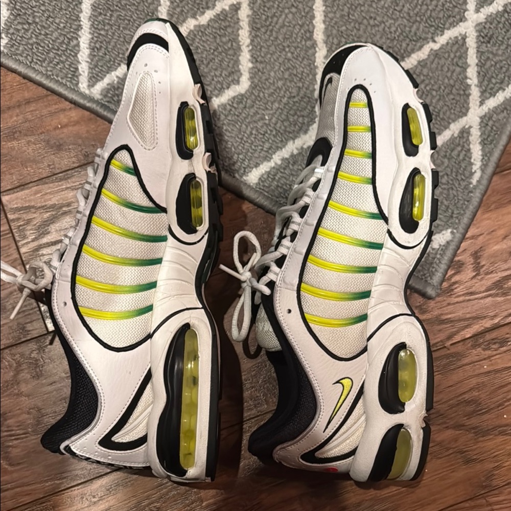 Nike White and Yellow Athletic Shoes
